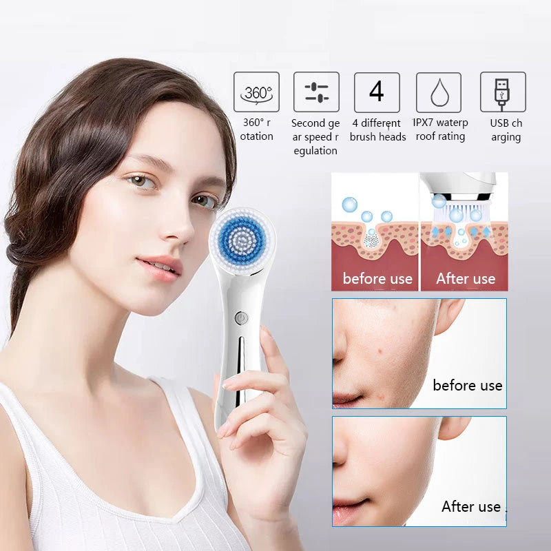 Electric Facial Cleansing Brush