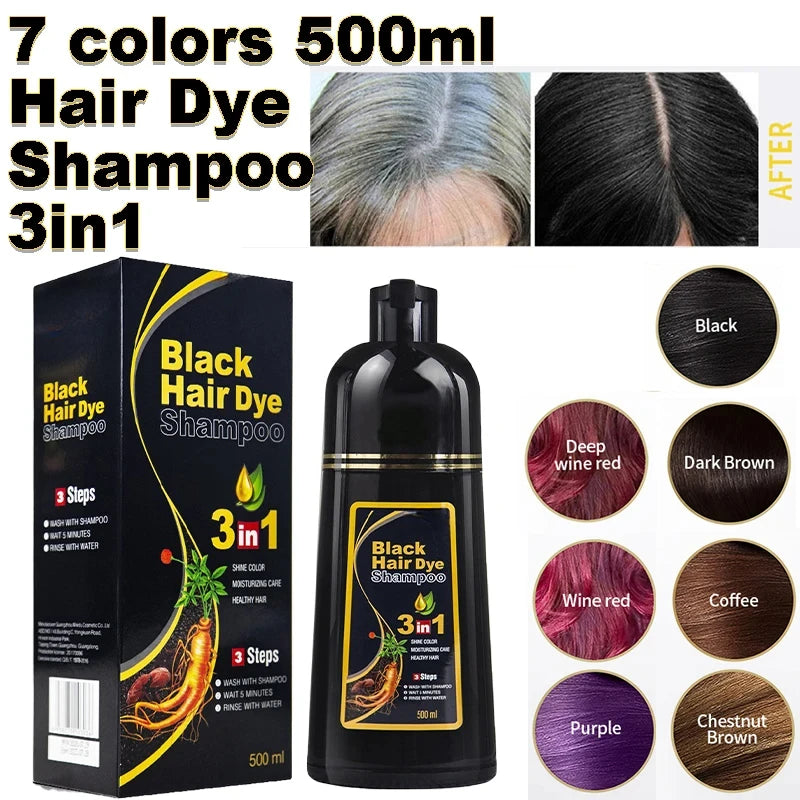 3 In 1 Instant Coloring Shampoo Natural